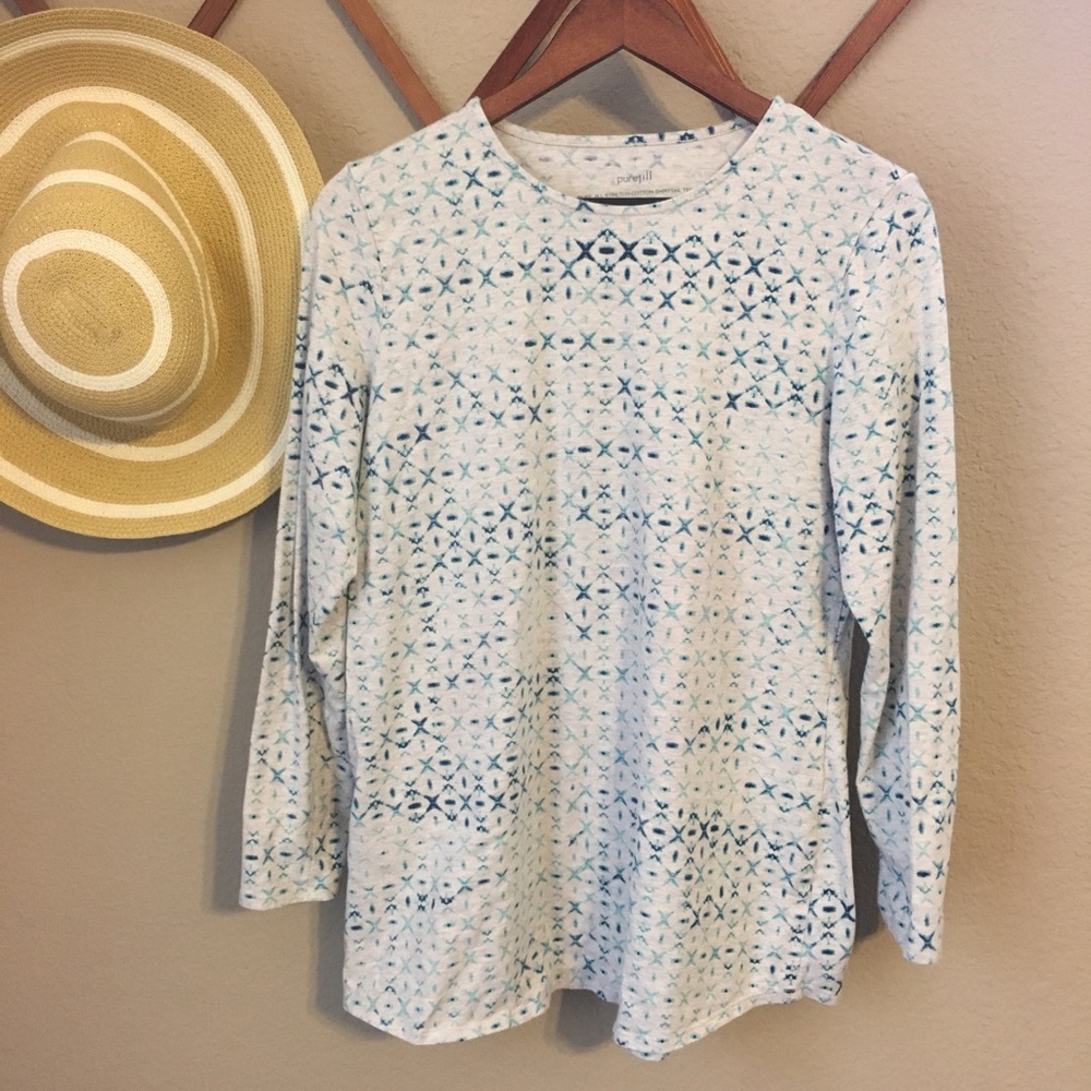 Pure Jill Long Sleeve Shirt with fun tribal design